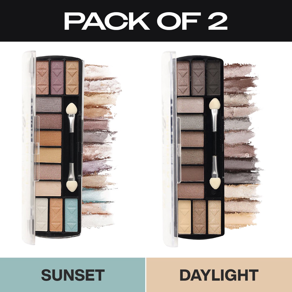 Day to Night 12 Color Eyeshadow - Pack of 2