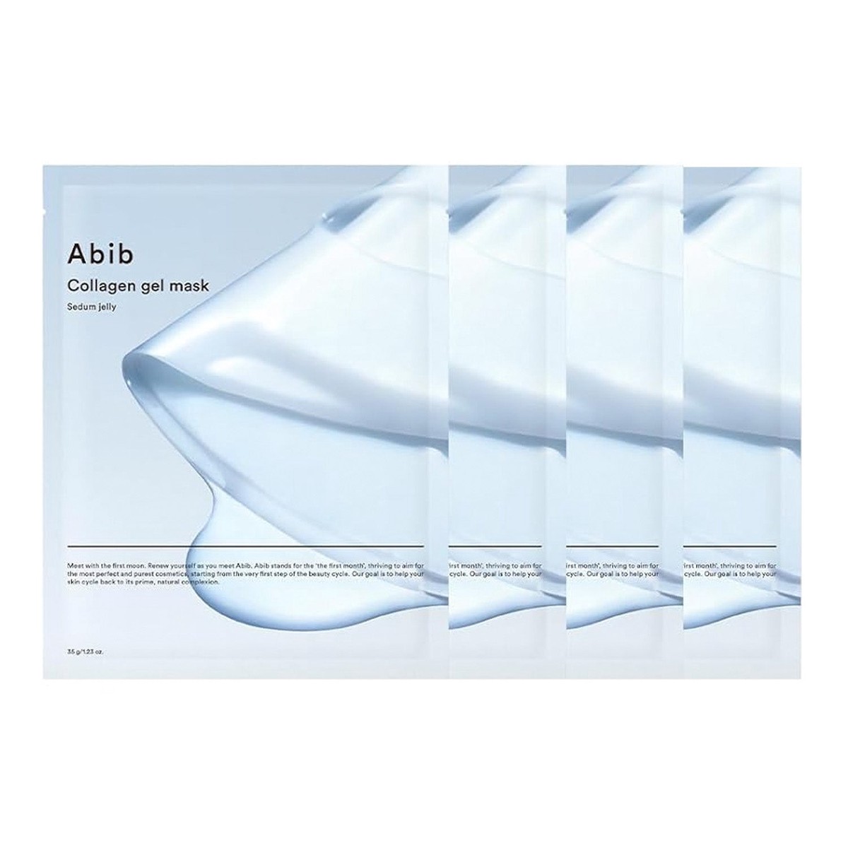 Abib Collagen Gel Mask Hydrating Sedum Jelly 4pcs