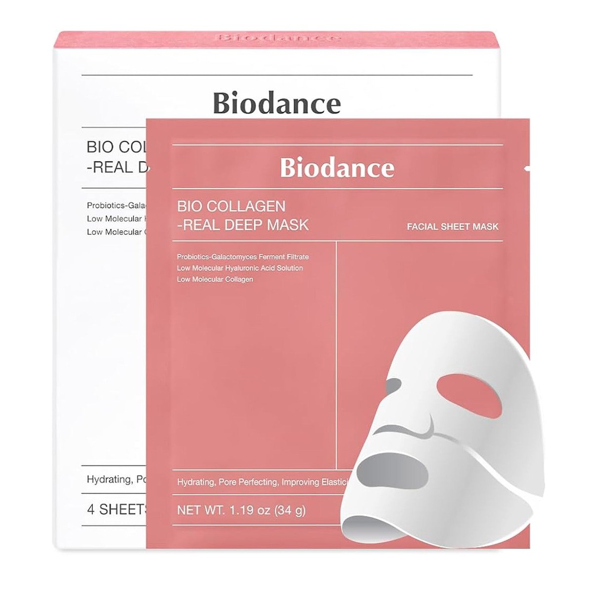 Biodance Bio Collagen Real Deep Mask 4 Sheets 1.19oz/ 34g